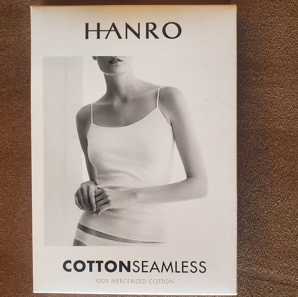 HANRO cotton seamless cami tank top